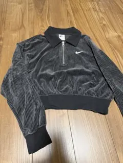 NIKE ハーフジップ　短丈　スウェット　ベロア生地のサムネイル