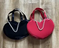 swimmerスイマー　ハートバッグ　赤と黒セット