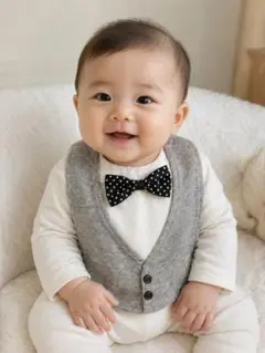 ベビー　スタイ　フォーマル　おめかし　お食い初め　蝶ネクタイ　おしゃれ