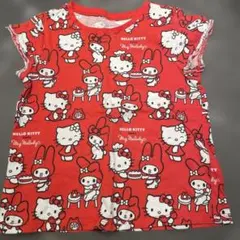 ハローキティ 赤 Tシャツ 90