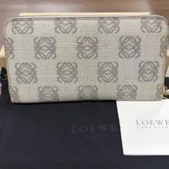 ✨人気モデル✨ロエベ 長財布 リピート アナグラム レザー 本革 ハニー