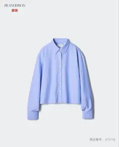 【美品】UNIQLO JWAオックスフォードシャツ ブルー　Lサイズ