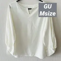 GU ジーユー カットソー 長袖 ホワイト トップス