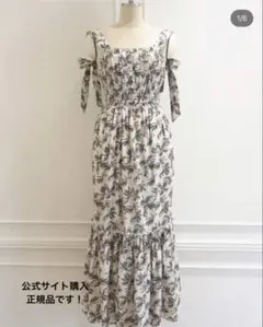 Herlipto Lorette Floral Dress mauve M - メルカリ