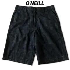 y2k O'NeILL オニール チェック バギー ショーツ ブラックのサムネイル