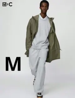 【新品未使用】UNIQLO C スウェットワイドパンツ 03グレー M