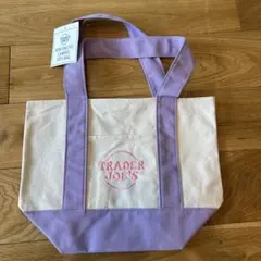 即日発送 新品 トレーダージョーズ ミニトート パステルパープル トレジョ