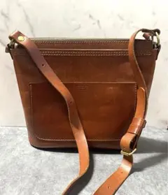 ✨希少✨HERZ ショルダーバッグ　レザー　ブラウン　茶色