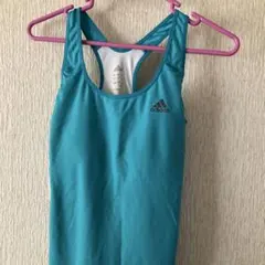 ☆adidas ヨガウェア ターコイズ Mカップ付き☆のサムネイル