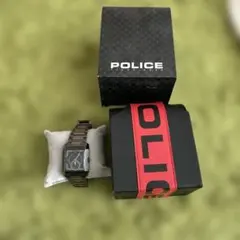 POLICE スクエア型 ブラック 時計のサムネイル