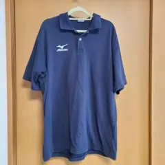 MIZUNO ネイビー ポロシャツ L
