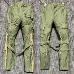TTTMSW ボンテージカーゴパンツ　ジップデザイン　カーキ　ミリタリー　日本製のサムネイル