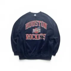 90s Logo 7 NBA ヒューストンロケッツ スウェット USA製 3XLのサムネイル