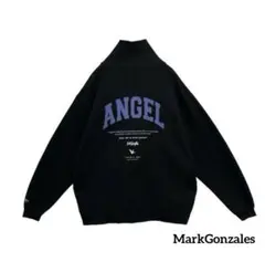 MarkGonzalesマークゴンザレスハーフジップスウェットバックプリント古着