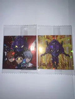 エヴァ シールウエハース2 シンジ&レイ&アスカ&初号機 SR 2枚セット