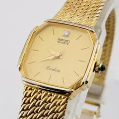 【電池交換済】SEIKO EXCELINE レディース腕時計