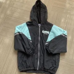 S.JENNI フード付きジャケット ブラック/ライトブルー