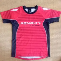 150Penalty 赤 ストライプ シャツ