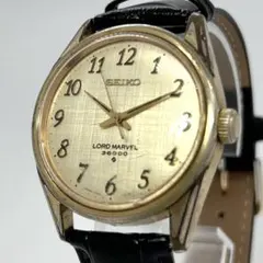 希少✨SEIKO セイコー ゴールド ハーフムーン レディース 腕時計 