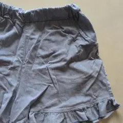 スカイブルー　ポケット付き ハーフパンツ 130