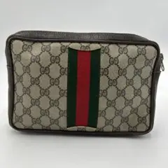 GUCCI シェリーライン　GGスプリーム オールドグッチ クラッチバッグ