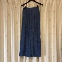 花柄スラックス ブルー アース＆ミュージックエコロジー