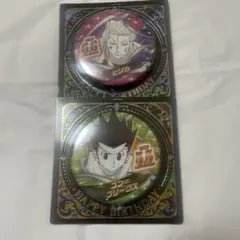 HUNTER×HUNTERバースデー缶バッジ　ヒソカ　ゴン