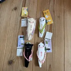モケケ ご当地限定 食べ物　ぬいぐるみストラップ 4体セット