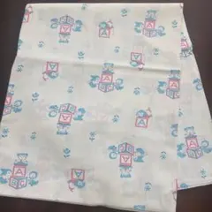 ◇レトロ◇浴衣 反物 バンビ 犬 白 ヴィンテージ 24m 白 水色#564