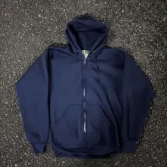 60s 70s 裏サーマル ジップパーカー ナス紺 ダブルフェイス ヴィンテージ 60s ダブルフェイス SWEAT ジップ パーカー 茄子紺 フェード ナス紺