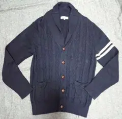 【ワールド】the shop TK 長袖コットンカーディガン