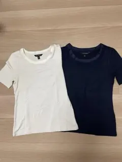 rinon様専用 未使用品 バナナリパブリック ホワイト・ネイビー 半袖Tシャツ