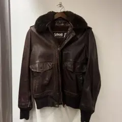 Schott g1 レザージャケット 38 ボア付き　横入れポケットが最高！