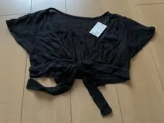 新品タグつき8925円　セシルマクビー　黒リボンカーディガン　M