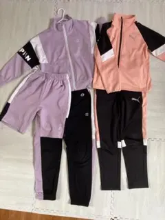 Champion/Puma ジャージ上下セット　130 ハーフパンツ　女の子