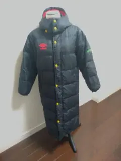 150cm ダウン 70% ブラック ベンチ コート アンブロ キッズ