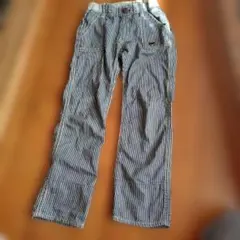 ストライプ 長ズボン カジュアル