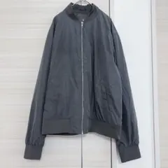 H&M MA-1 フライトジャケット グレー L ブルゾン ジップアップ
