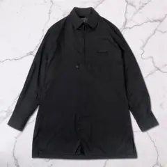 ワイスリー　ヨウジヤマモト　長袖シャツ　ロング　黒　ジップ　アディダス　24AW