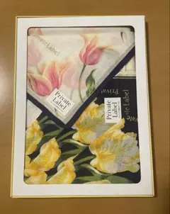 【未使用】Private Label 花柄 ハンカチ　2枚セット