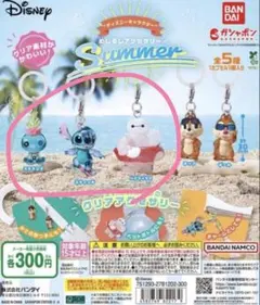 新品 ディズニー めじるしチャーム アクセサリー Summer ガチャ 3セット