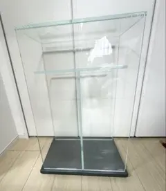 美品♡ADA ガラス水槽 透明 キューブキャビネット クリア 木製ベース