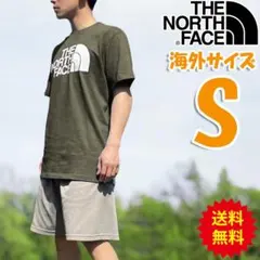 ノースフェイス Tシャツ カーキ メンズ 半袖 海外S 日本M相当 HD