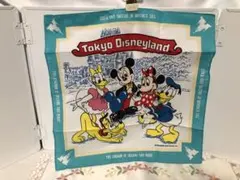 東京ディズニーランド　ハンカチ　レトロ　ミッキーと仲間達