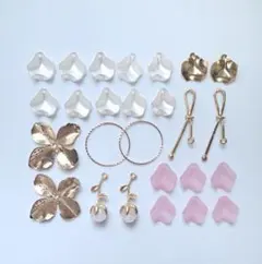 メタル フラワー 花びら パーツ セット② まとめ売り