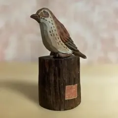 ミソサザイ その2 バードカービング(Bird Carving) 野鳥彫刻 - メルカリ