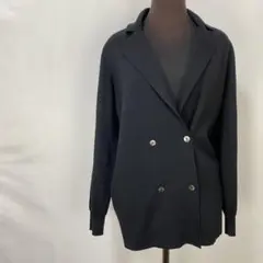 DES PRES デプレ ニット テーラードジャケット ダブルブレスト ブラック