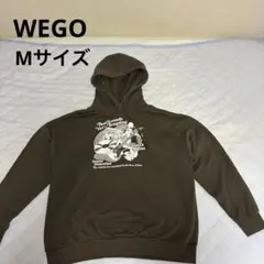 【WEGO】ヘビーウエイトユニークモチーフプルパーカー