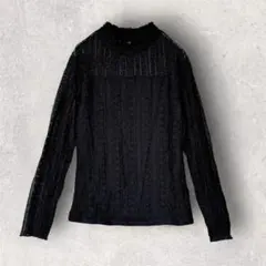 prose verse　レースカットソー　トップス　プルオーバー　長袖　M
