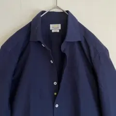 【新品未使用】ジャンネット オックスフォードシャツ ネイビー 42 新品未使用】ジャンネット オックスフォードシャツ ネイビー 42